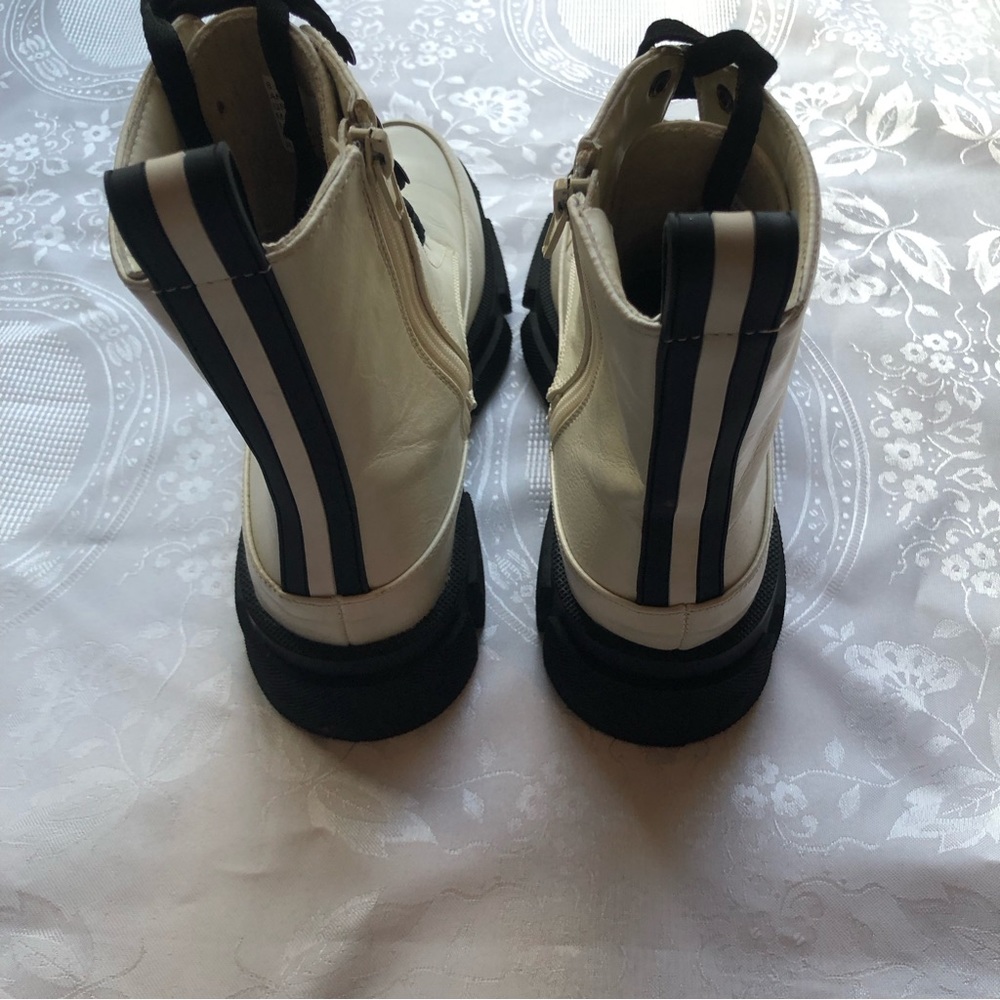 Bcbgeneration Ander Off White Combat Military Lac… - image 2